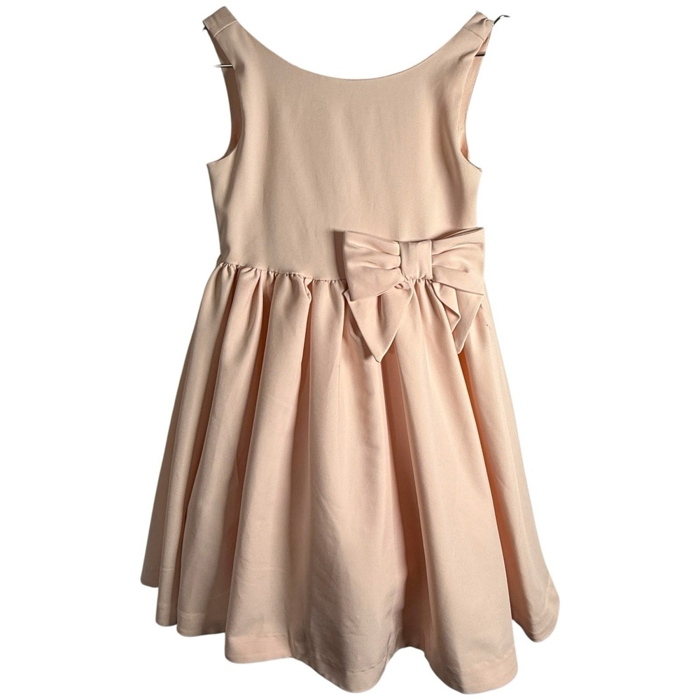 Janie and Jack Girls 6 Special‎ Occasion Dress Pink Bow Waist Party Wedding